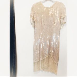 Naeem Khan Riazee Nights Vintage Beaded Gown Large